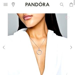 PANDORA “O” PENDANT NECKLACE